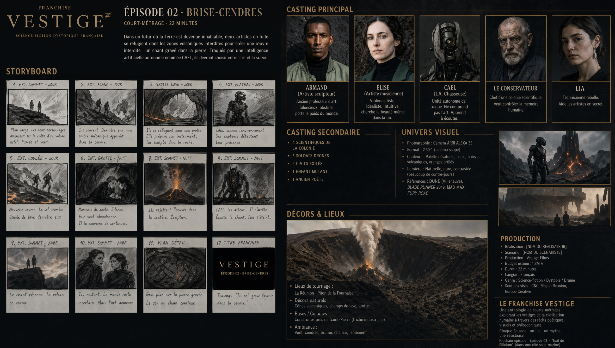 Storyboard généré par ChatGPT 2.0 Images