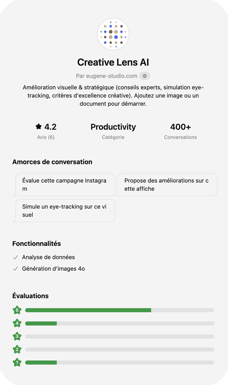 Creative Lens AI - Avis