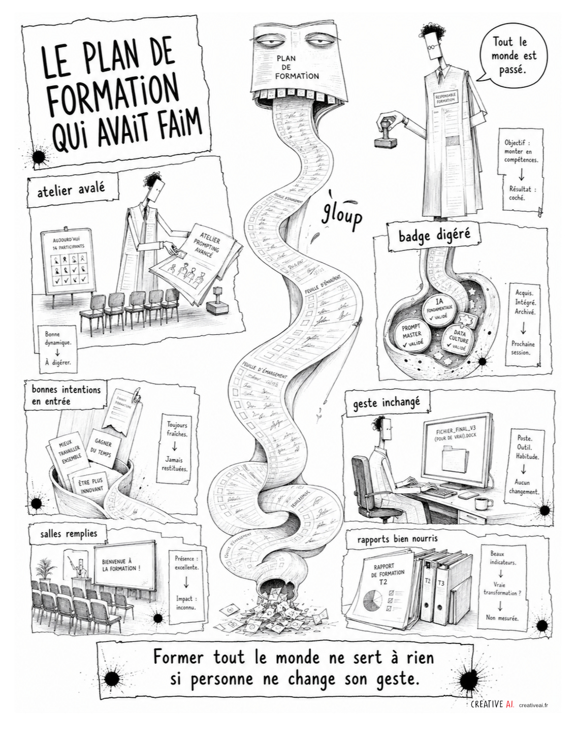 Bureau 404 - Le plan de formation qui avait faim