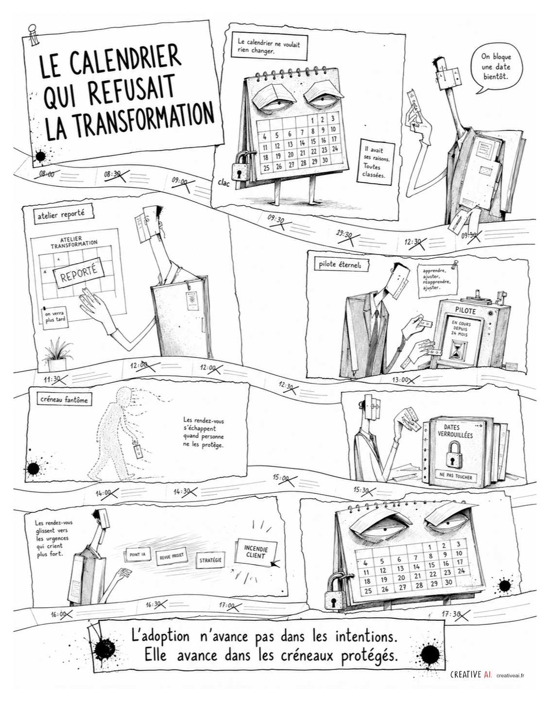 Bureau 404 - Le calendrier qui refusait la transformation