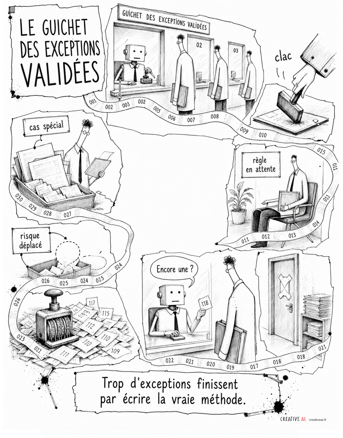 Bureau 404 - le guichet des exceptions validées