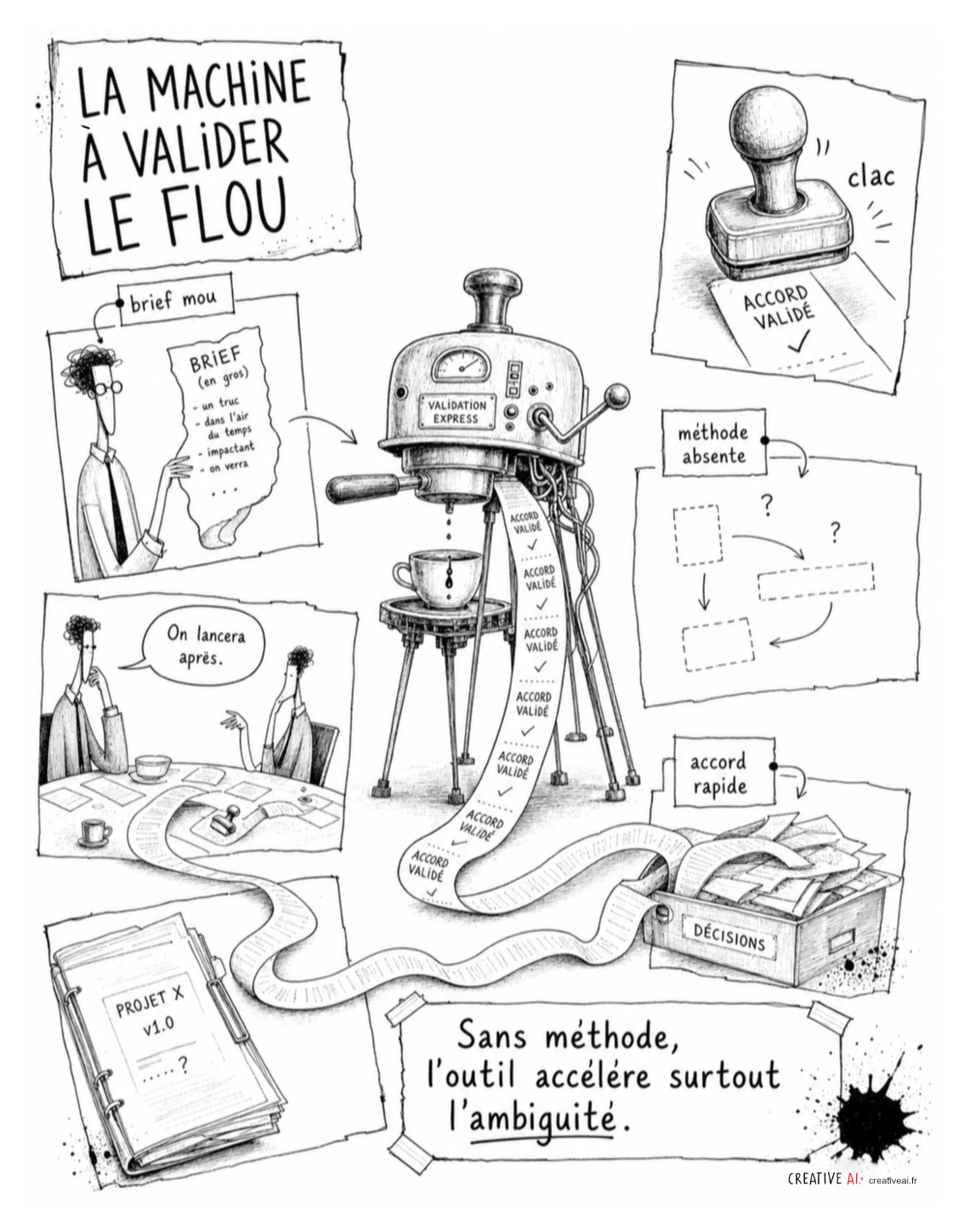 Bureau 404 - la machine à valider le flou