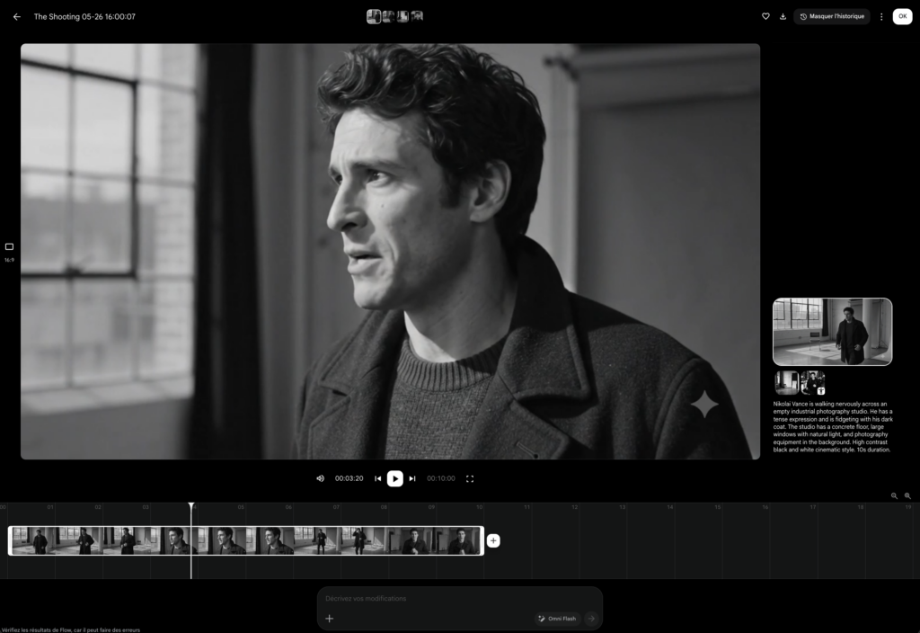 Scene Builder (le banc de montage) • Google Flow