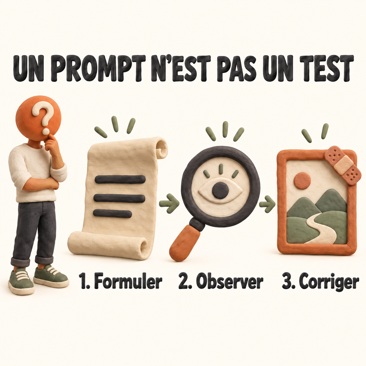 Explainer plasticine : un prompt de motion design se formule, s’observe puis se corrige
