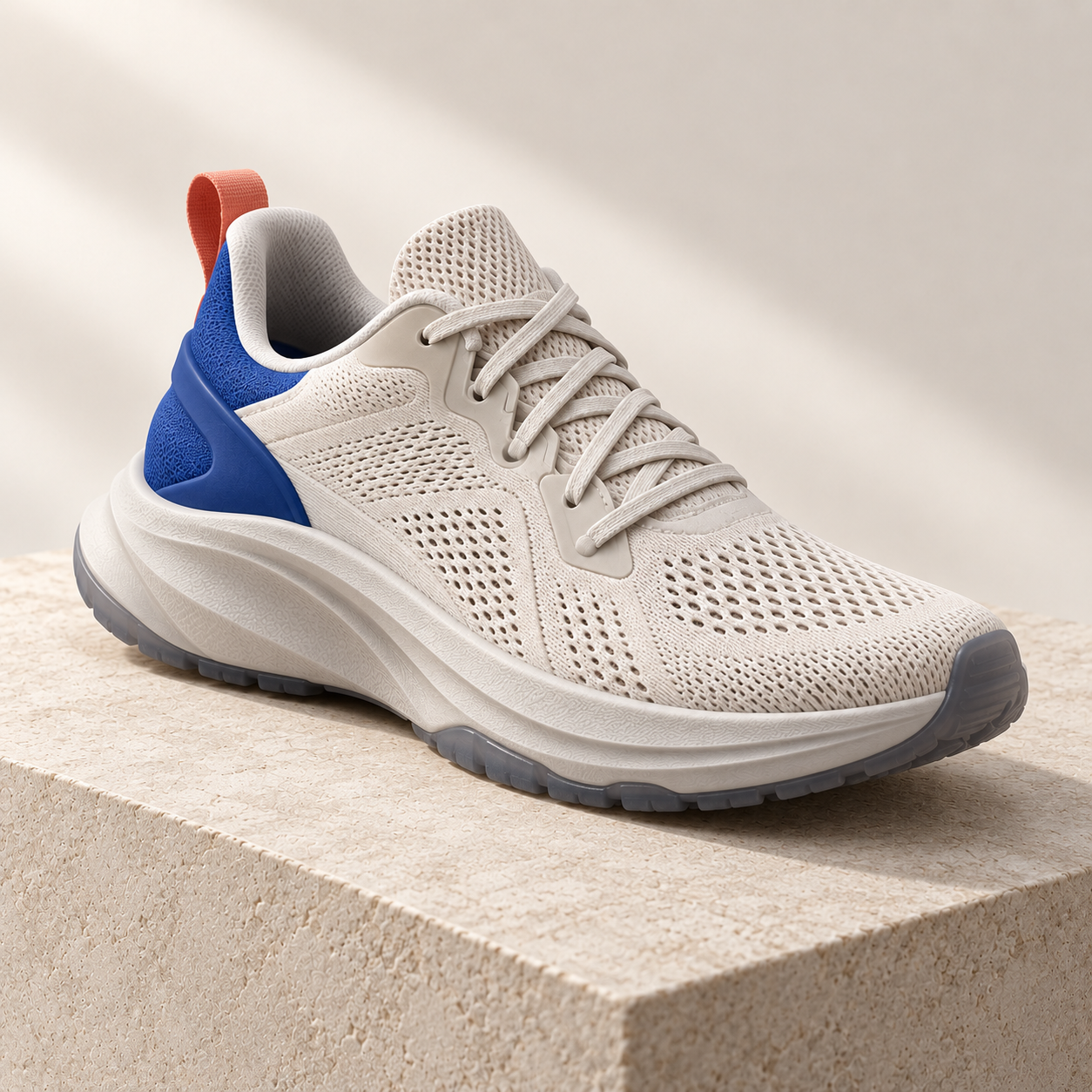Vue trois-quarts avant gauche de la sneaker premium